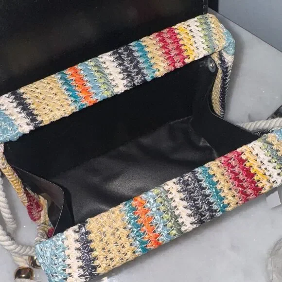 Chic Black and Multicolor Mini Bag - Picture 5 of 5